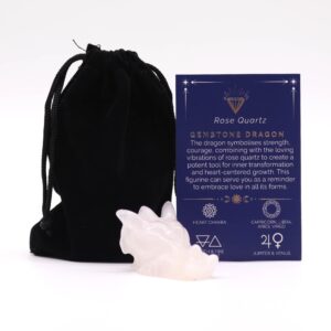 Gema Peque?a Cabeza de Drag?n- Cuarzo Rosa 45x30x28mm